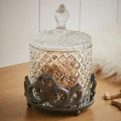 LOBERON Glasdose mit Halterung Kerynna Sale