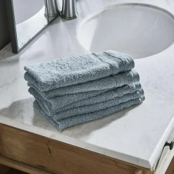 LOBERON Gästehandtuch 6er Set Bourogne blau Online