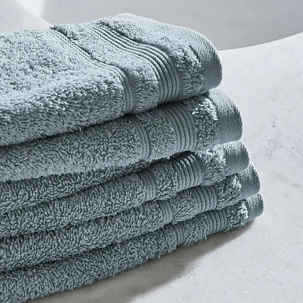 LOBERON Gästehandtuch 6er Set Bourogne blau Online
