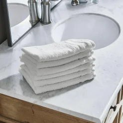 LOBERON Gästehandtuch 6er Set Bourogne weiß Discount