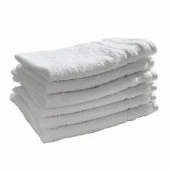 LOBERON Gästehandtuch 6er Set Bourogne weiß Discount