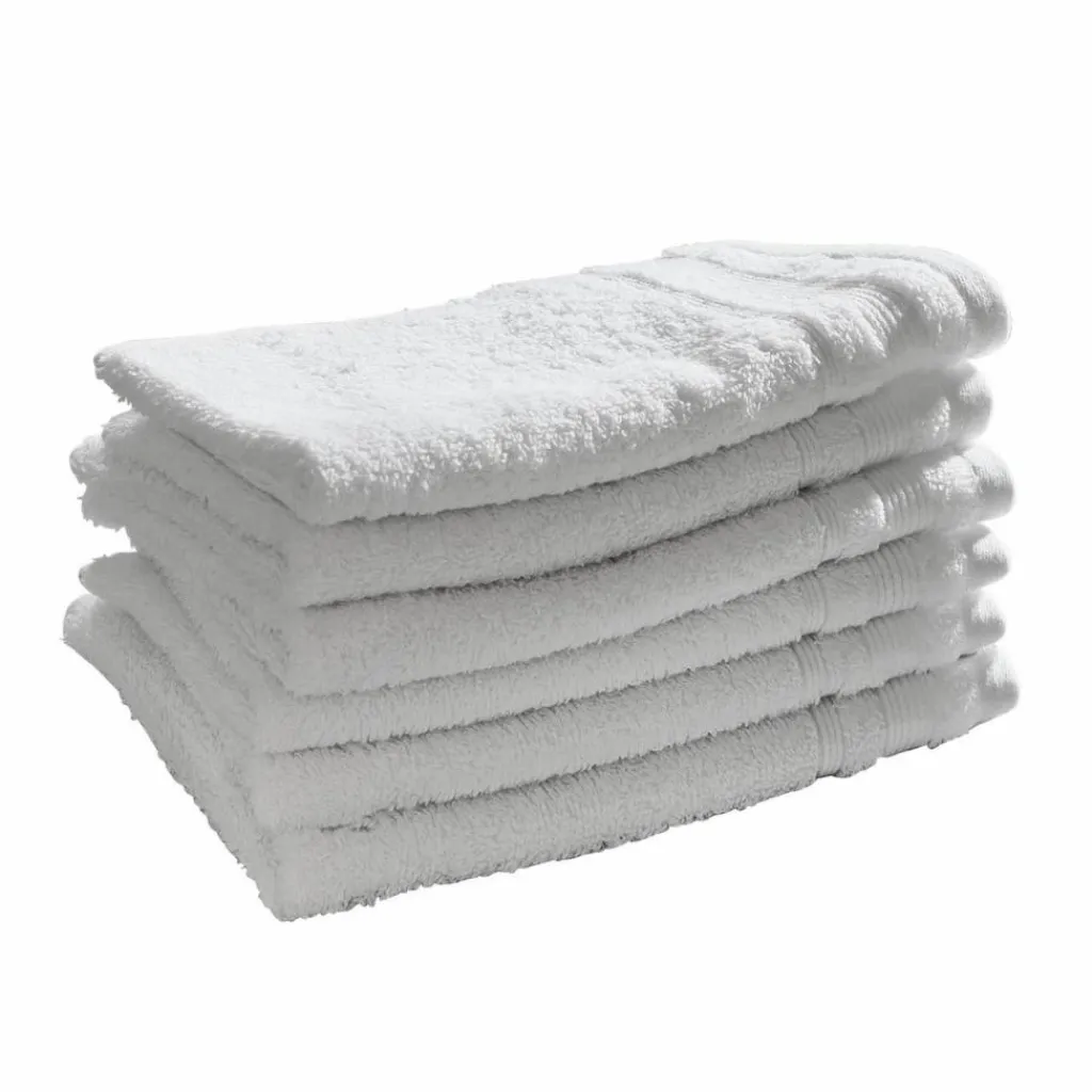 LOBERON Gästehandtuch 6er Set Bourogne weiß Discount