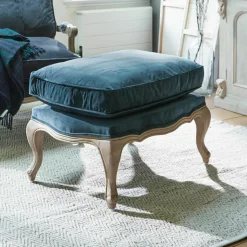 LOBERON Hocker Corlay blau/braun Clearance