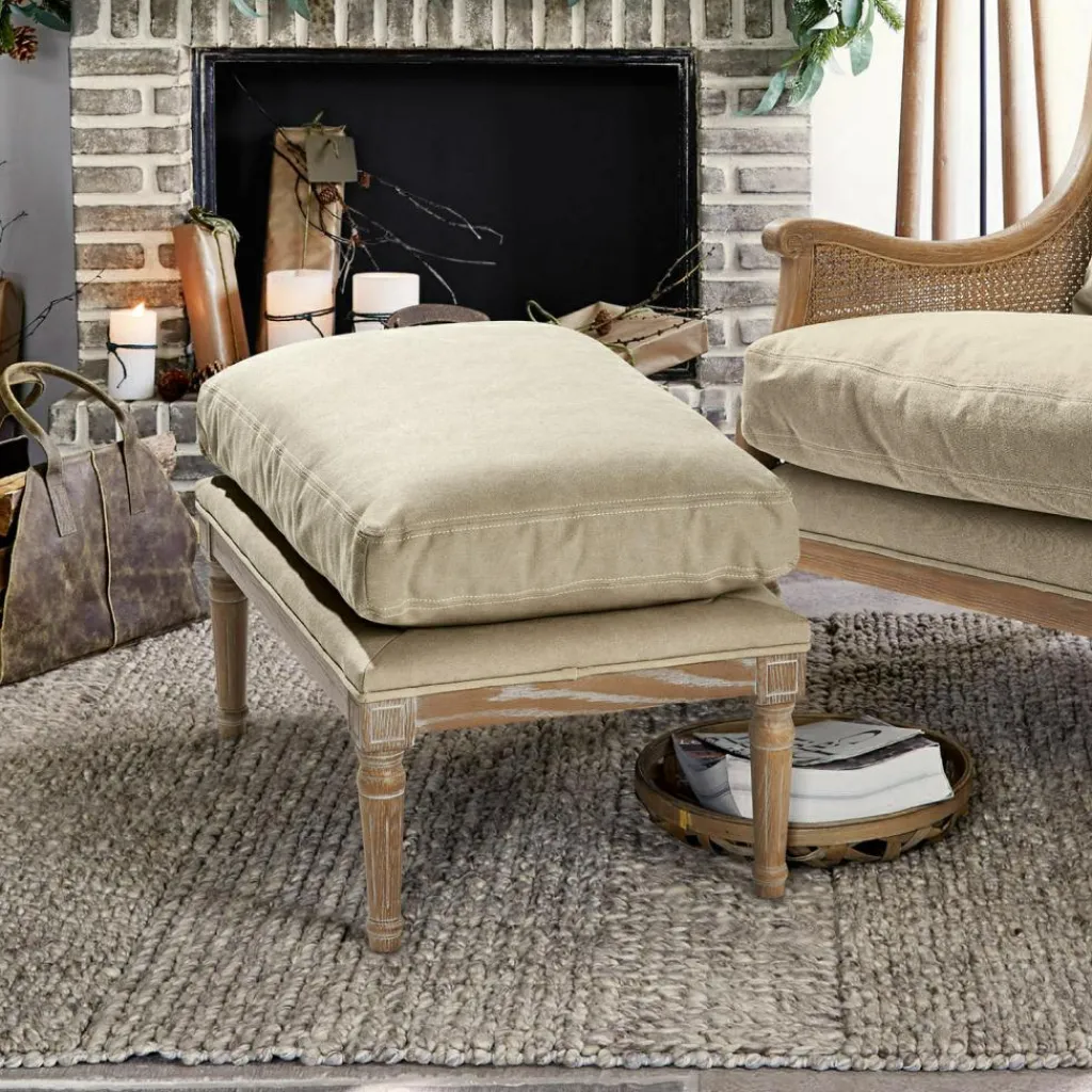 LOBERON Hocker Greenbrier antikbraun/beige Sale