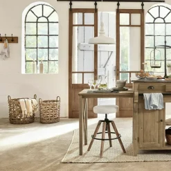 LOBERON Hocker Twist weiß/braun Clearance