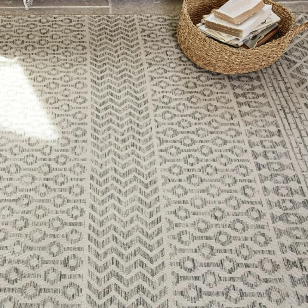 LOBERON In- & Outdoor-Teppich Champigny braun/creme