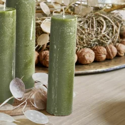 LOBERON Kerze 4er Set Avinal grün Clearance
