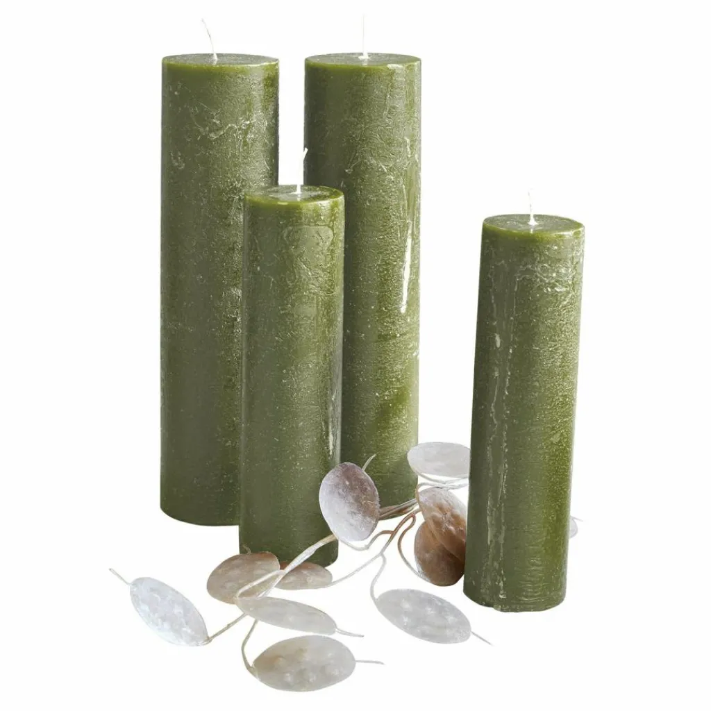 LOBERON Kerze 4er Set Avinal grün Clearance