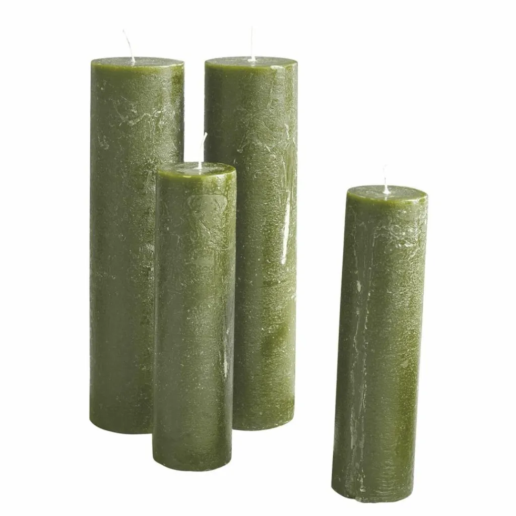 LOBERON Kerze 4er Set Avinal grün Clearance