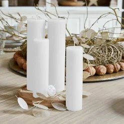 LOBERON Kerze 4er Set Avinal creme