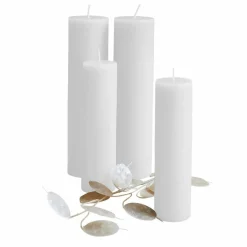 LOBERON Kerze 4er Set Avinal creme