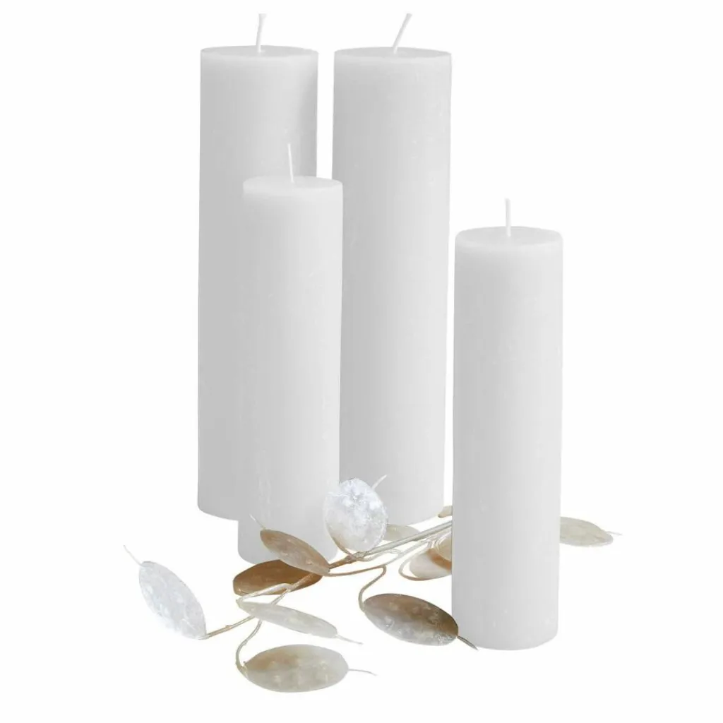 LOBERON Kerze 4er Set Avinal creme