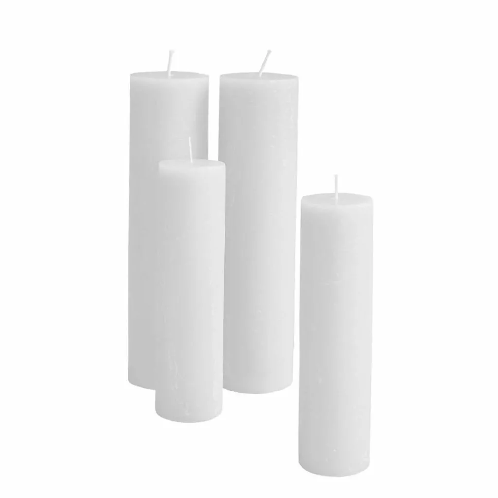 LOBERON Kerze 4er Set Avinal creme