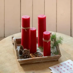 LOBERON Kerze 4er Set Avinal rot Best