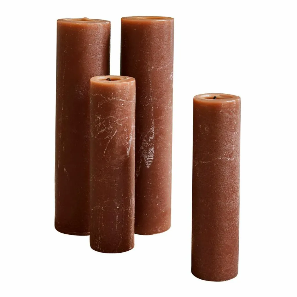 LOBERON Kerze 4er Set Avinal rostrot Online