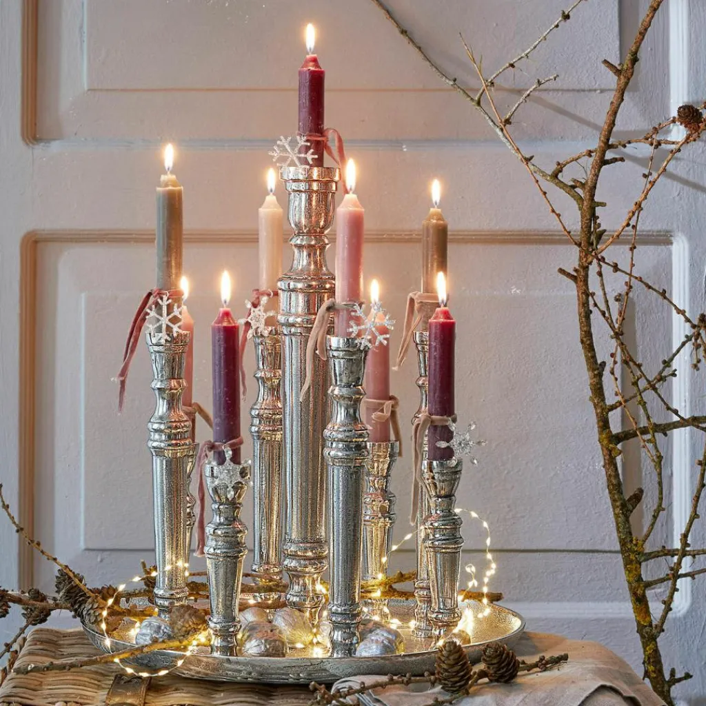 LOBERON Kerze 12er Set Bauceau bunt Outlet