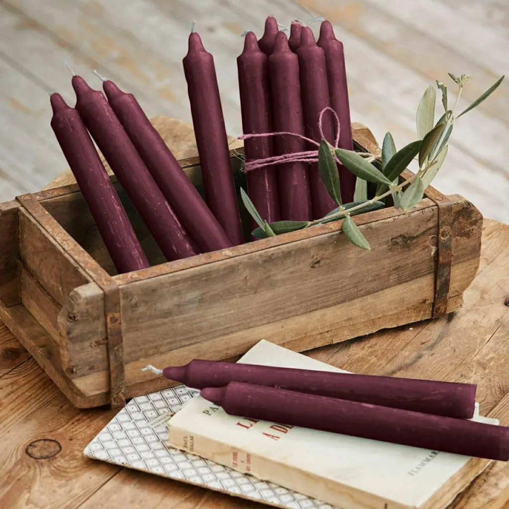LOBERON Kerze 12er Set Bauceau lila Discount