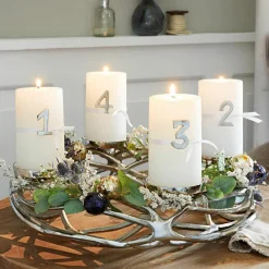 LOBERON Kerze 4er Set Braga creme New