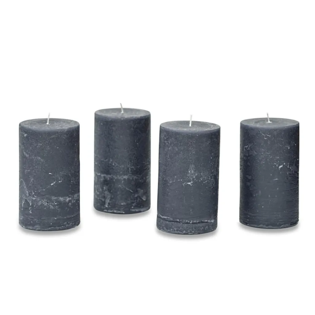 LOBERON Kerze 4er Set Braga anthrazit Sale