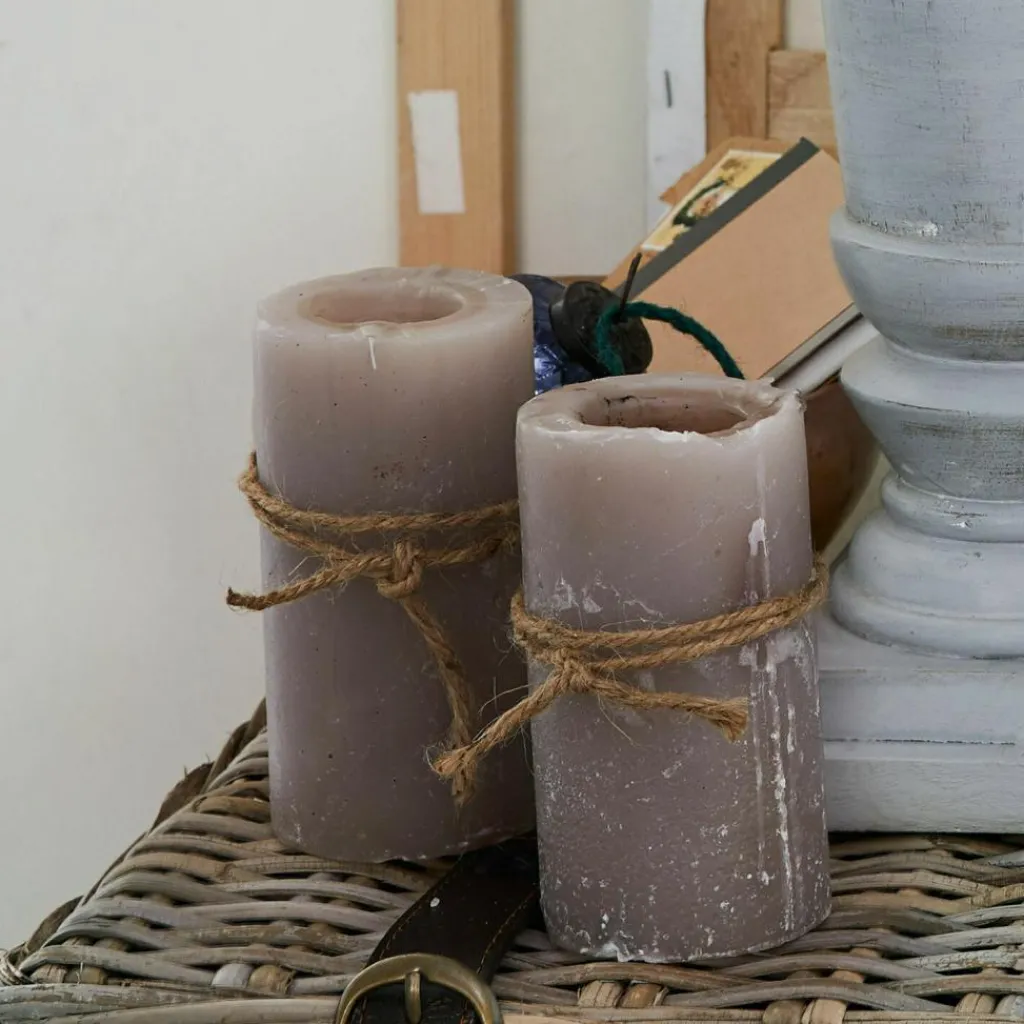 LOBERON Kerze 4er Set Braga taupe Clearance