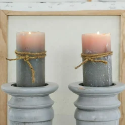 LOBERON Kerze 4er Set Braga taupe Clearance