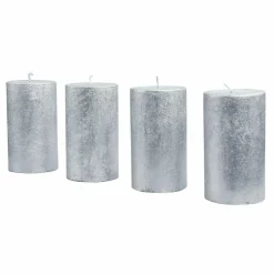 LOBERON Kerze 4er Set Braga silber Discount