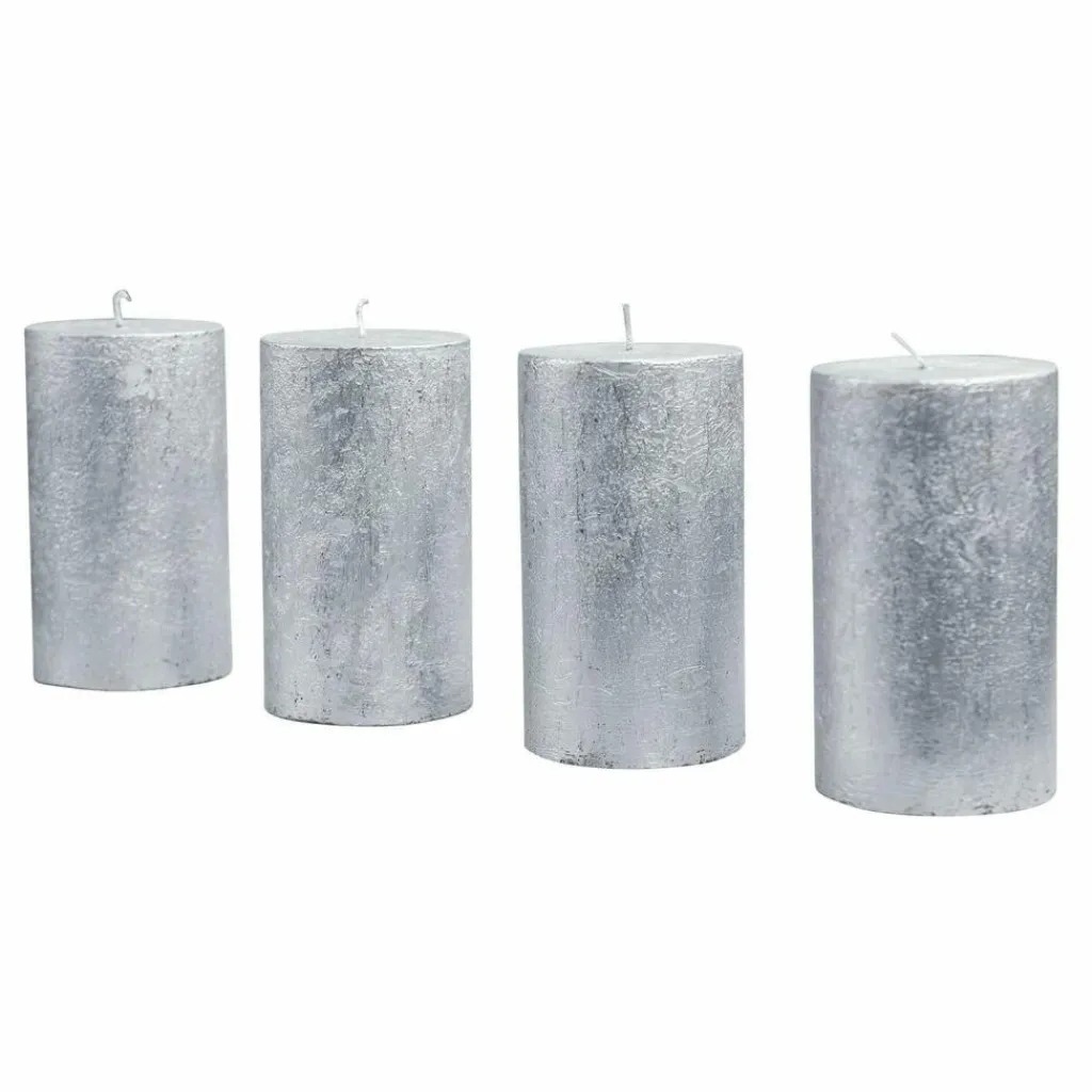 LOBERON Kerze 4er Set Braga silber Discount