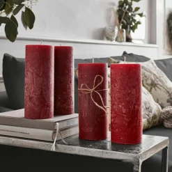 LOBERON Kerze 4er Set Homel rot Clearance
