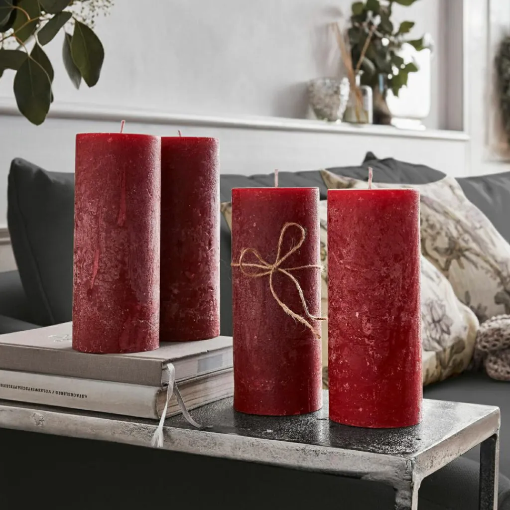 LOBERON Kerze 4er Set Homel rot Clearance