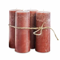 LOBERON Kerze 4er Set Homel rostrot Sale