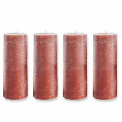 LOBERON Kerze 4er Set Homel rostrot Sale