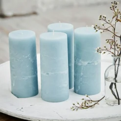 LOBERON Kerze 4er Set Homel blau New
