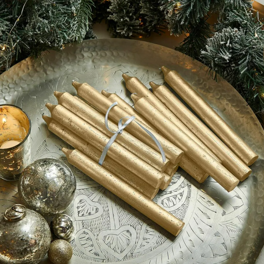 LOBERON Kerze 20er Set Lysarion gold Hot