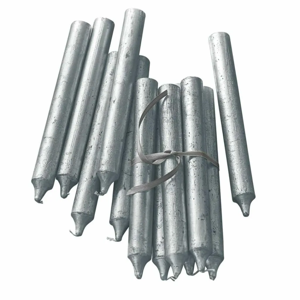 LOBERON Kerze 20er Set Lysarion silber Discount