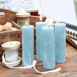 LOBERON Kerze 4er Set Muriel blau Best