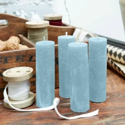 LOBERON Kerze 4er Set Muriel blau Best
