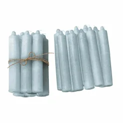 LOBERON Kerze 20er Set Noufa graublau Hot