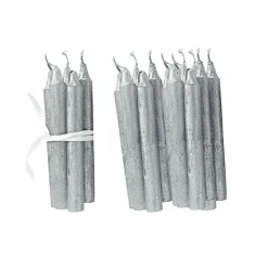 LOBERON Kerze 20er Set Noufa silber Best