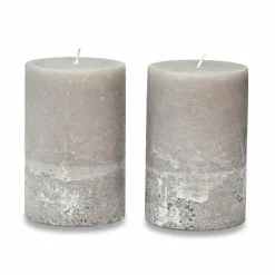 LOBERON Kerze 2er Set Oviedo taupe Outlet
