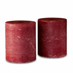 LOBERON Kerze 2er Set Oviedo rot