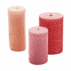 LOBERON Kerze 3er Set Pretin rosa