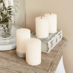 LOBERON Kerze 4er Set Virrans creme New