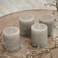 LOBERON Kerze 4er Set Virrans taupe Discount