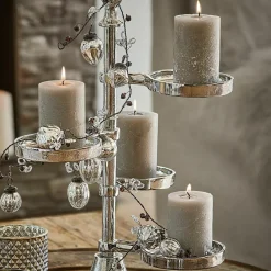 LOBERON Kerze 4er Set Virrans taupe Discount