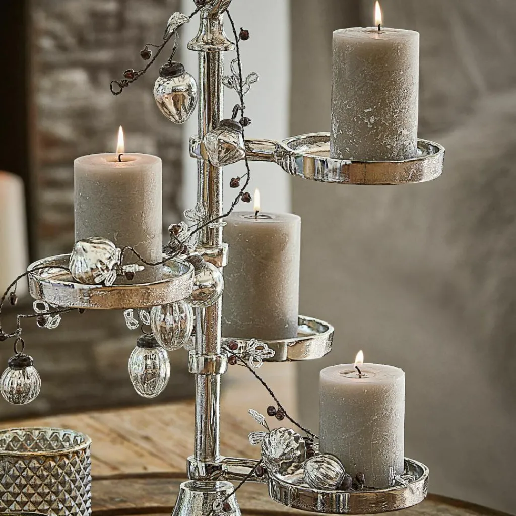 LOBERON Kerze 4er Set Virrans taupe Discount