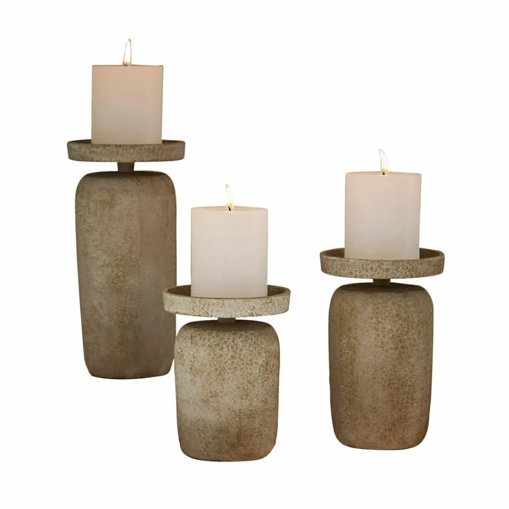 LOBERON Kerzenhalter 3er Set Amsley