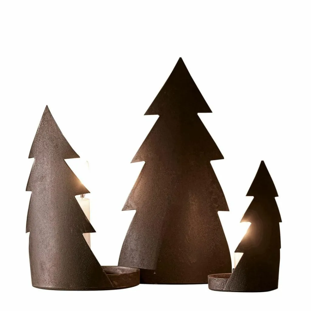 LOBERON Kerzenständer 3er Set Ageville New