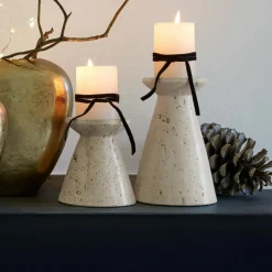 LOBERON Kerzenständer 2er Set Bazrahim