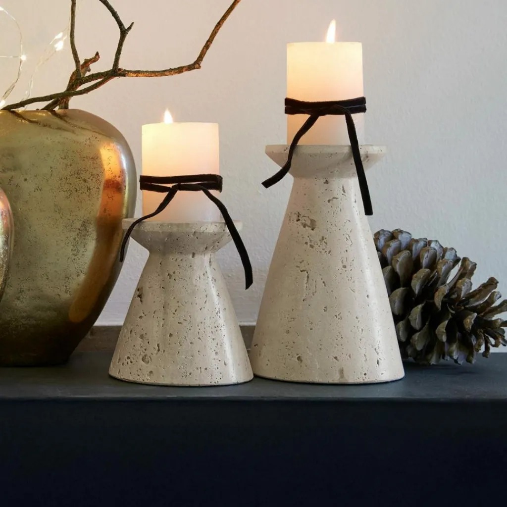 LOBERON Kerzenständer 2er Set Bazrahim