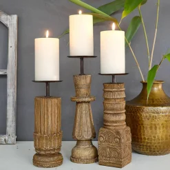 LOBERON Kerzenständer 3er Set Zahirah Discount